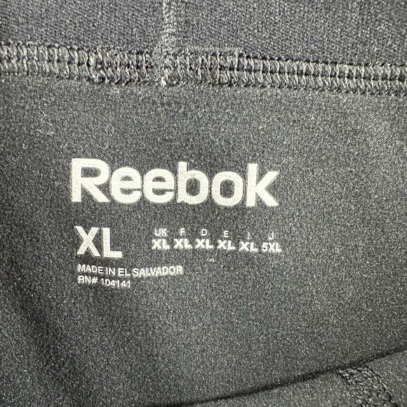 Reebok Compression Pants Mens XL Black Training Gym Tights Layering Base Layer - Picture 8 of 11